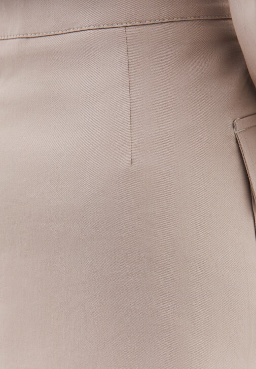 Tencel Mini Etek ve Bluz Kombini