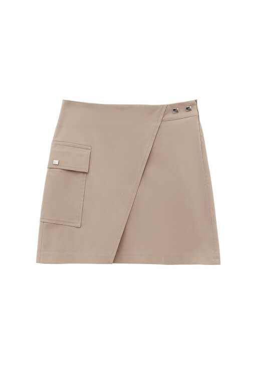 Tencel Mini Etek ve Bluz Kombini