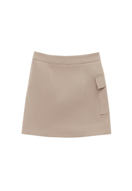 Tencel Mini Etek ve Bluz Kombini