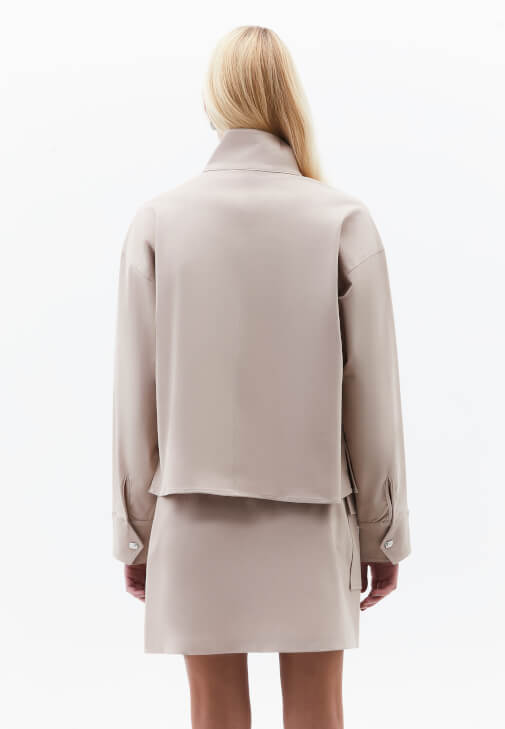 Tencel Bluz ve Mini Etek Kombini