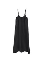 Bayan Siyah Askılı Uzun Elbise (TENCEL™ )