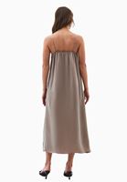 Bayan Kum Beji Askılı Uzun Elbise (TENCEL™ )