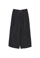 Bayan Siyah Straight-Fit Pantolon ( TENCEL™ )