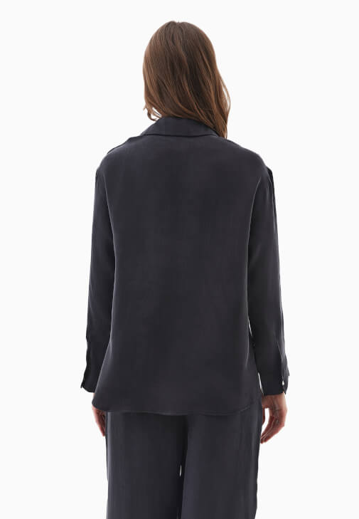 Tencel Loose-Fit Gömlek ve Pantolon Kombini