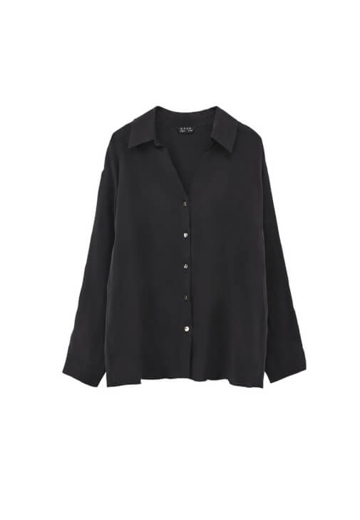 Tencel Loose-Fit Gömlek ve Pantolon Kombini