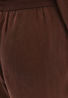 Bayan Kahverengi Yüksek Bel Straight-Fit Pantolon ( TENCEL™ )