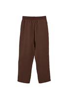 Bayan Kahverengi Yüksek Bel Straight-Fit Pantolon ( TENCEL™ )