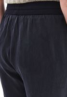 Bayan Siyah Yüksek Bel Straight-Fit Pantolon ( TENCEL™ )