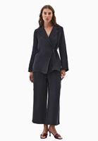 Women Black Wrap Blazer (TENCEL™)