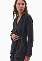 Women Black Wrap Blazer (TENCEL™)