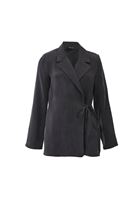 Women Black Wrap Blazer (TENCEL™)