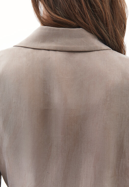 Tencel Ceket ve Culotte Pantolon Kombini