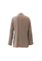 Women Sand Beige Wrap Blazer (TENCEL™)