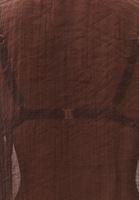 Bayan Kahverengi V Yaka Tül Bluz ( TENCEL™ )