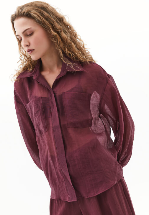 Tencel Gömlek ve Flare Pantolon Kombini