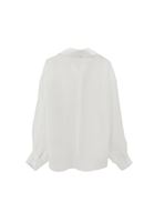 Bayan Krem Balon Kollu Gömlek ( TENCEL™ )