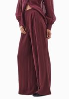 Bayan Bordo Ultra Yüksek Bel Pantolon ( TENCEL™ )