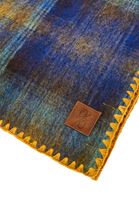 Bayan Kahverengi Yün Karışımlı Desenli Şal