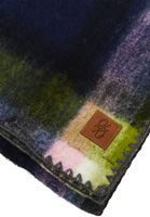 Bayan Mavi Yün Karışımlı Şal