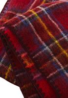 Bayan Kırmızı Yün Karışımlı Şal