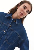 Bayan Lacivert Oversize Denim Ceket