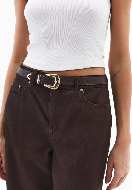 Kahverengi Tokalı Kemer