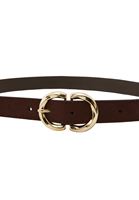 Bayan Kahverengi Tokalı Kemer