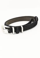 Bayan Siyah Tokalı Parlak Kemer