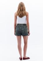 Bayan Kum Beji Ultra Yüksek Bel Denim Şort