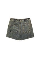 Bayan Kum Beji Ultra Yüksek Bel Denim Şort