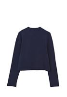 Bayan Lacivert Düğme Detaylı Hırka