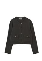 Bayan Yeşil Düğme Detaylı Hırka