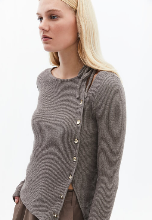 Bağlamalı Bluz ve Tencel Pantolon Kombini