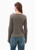 Bayan Kahverengi Bot Yaka Bağlama Detaylı Bluz