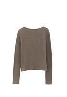 Bayan Kahverengi Bot Yaka Bağlama Detaylı Bluz