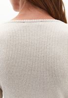 Bayan Bej Bot Yaka Bağlama Detaylı Bluz