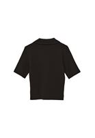 Bayan Siyah Polo Yaka Triko Tişört