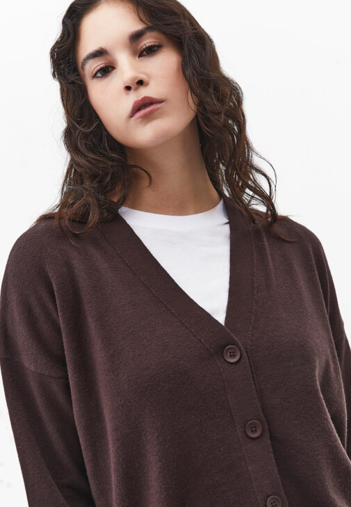 Düğmeli Triko Hırka - Görsel 3