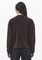 Bayan Kahverengi Düğmeli Triko Hırka