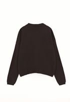 Bayan Kahverengi Düğmeli Triko Hırka