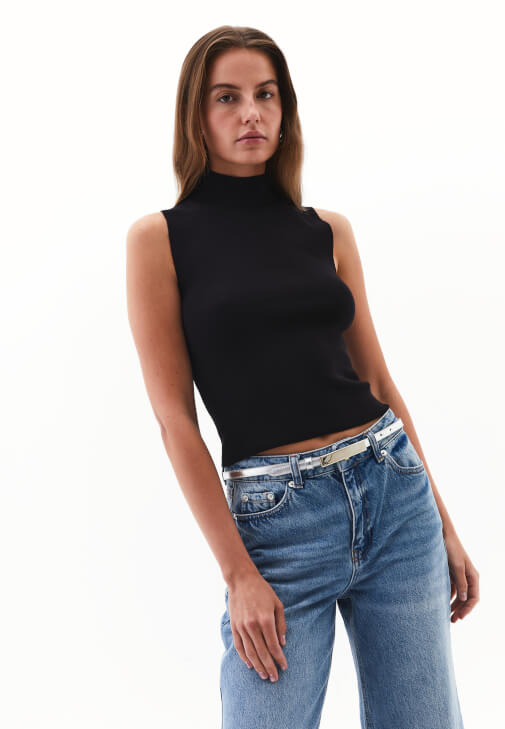  Yüksek Yaka Triko Atlet