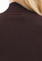 Bayan Kahverengi Yüksek Yaka Triko Atlet