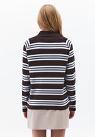 Bayan Çok Renkli Polo Yaka Triko Kazak