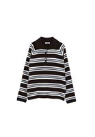 Bayan Çok Renkli Polo Yaka Triko Kazak