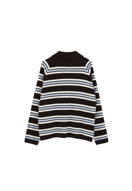 Polo Yaka Triko Kazak - Görsel 7