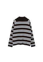 Bayan Çok Renkli Polo Yaka Triko Kazak