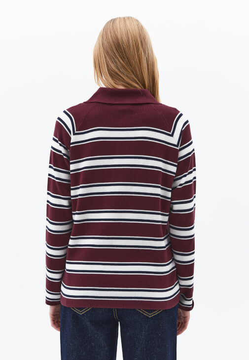 Fermuarlı Triko Kazak ve Yüksek Bel Denim Kombini