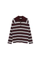 Bayan Çok Renkli Polo Yaka Triko Kazak