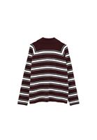 Bayan Çok Renkli Polo Yaka Triko Kazak