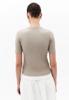 Bayan Çok Renkli Sıfır Yaka Triko Tişört